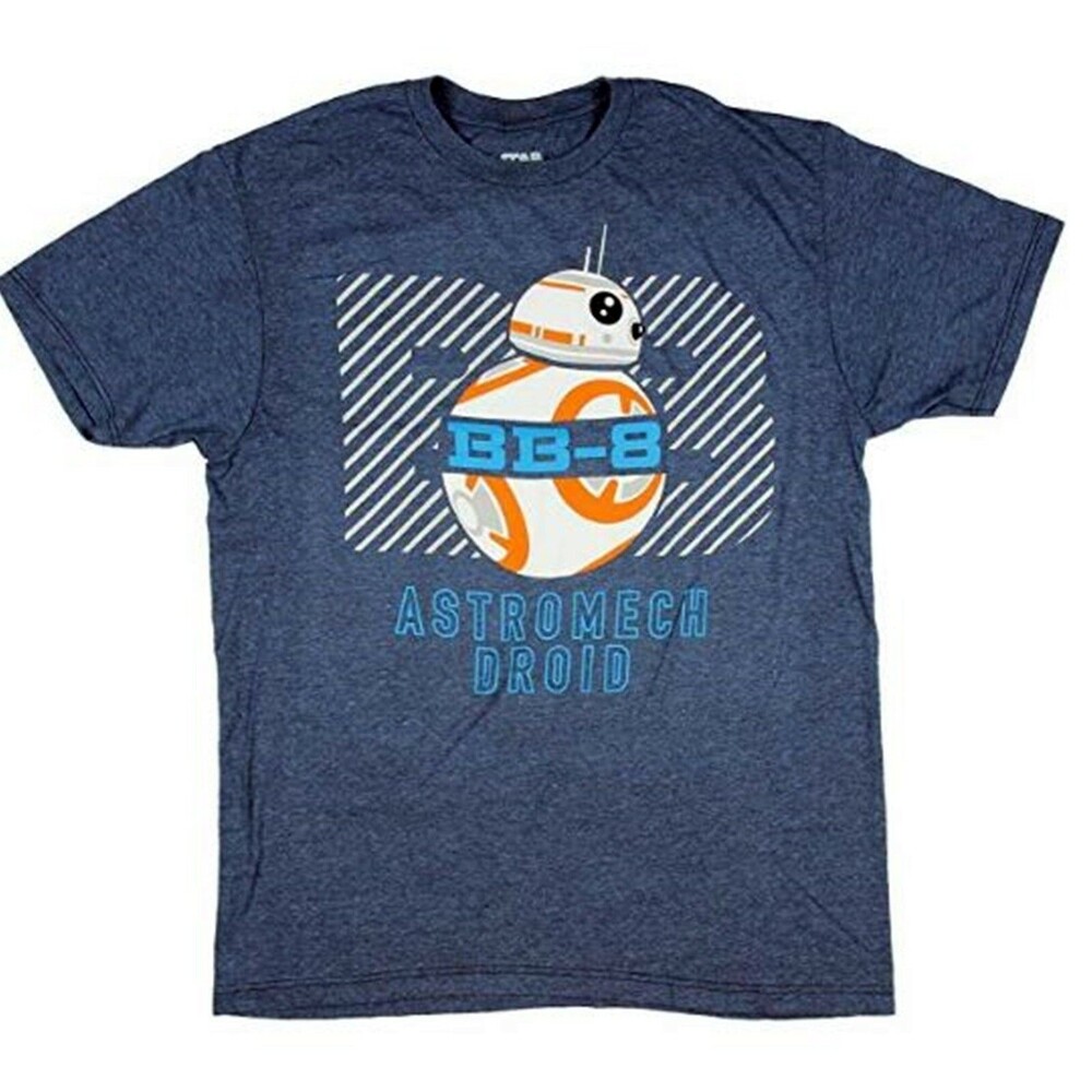 Star Wars BB-8 Astromech Droid Licensed Graphic Blue T-Shirt - NEW